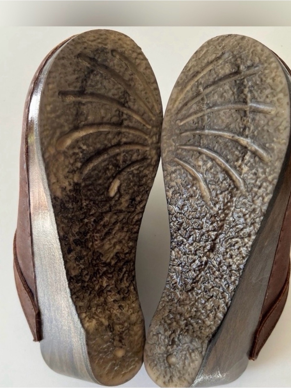Sven Brown Leather Front Seam Mules Clogs 38 7.5-8 - Picture 12 of 14